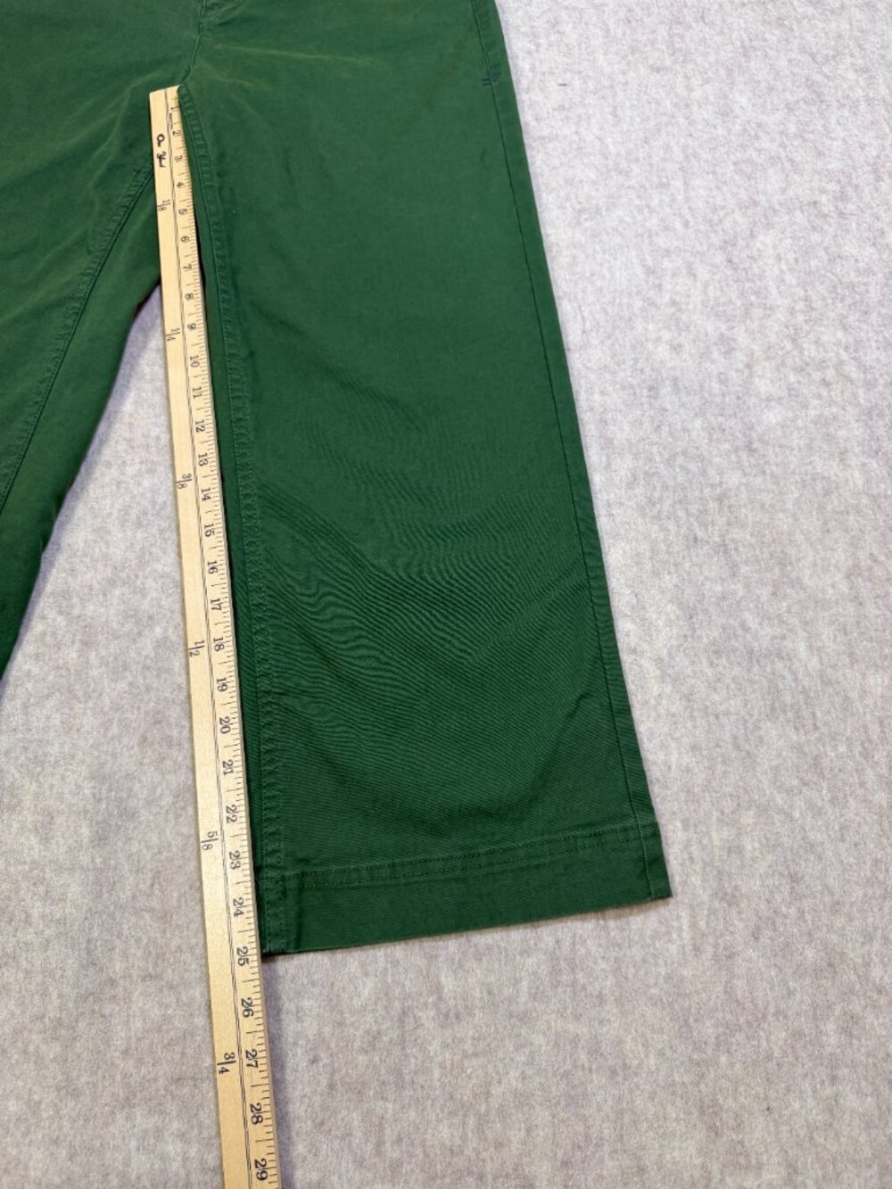 Toad&Co Earthworks Wide Leg Crop Pants Green Tencel Organic Cotton Size 6 - Picture 11 of 11